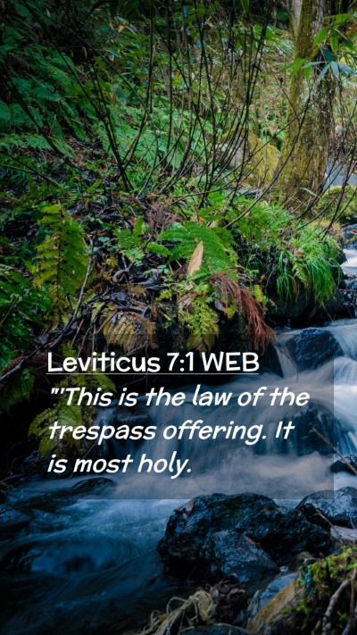 Picture 02 - Leviticus 7:1 WEB Mobile Phone Wallpaper - 