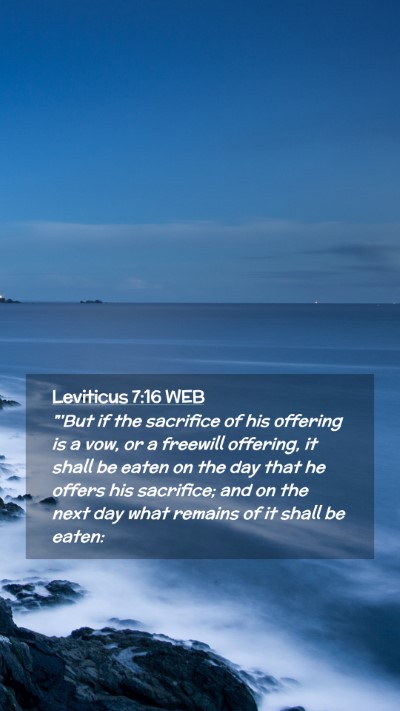 Picture 02 - Leviticus 7:16 WEB Mobile Phone Wallpaper - 