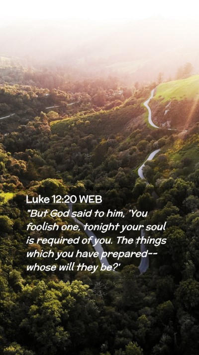 Picture 02 - Luke 12:20 WEB Mobile Phone Wallpaper - 