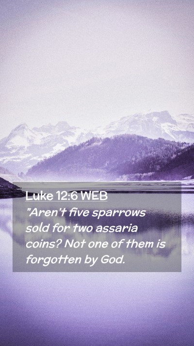 Picture 02 - Luke 12:6 WEB Mobile Phone Wallpaper - 