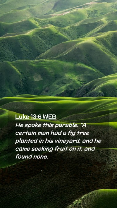 Picture 02 - Luke 13:6 WEB Mobile Phone Wallpaper - He spoke this parable. 