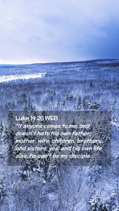 Picture 02 - Luke 14:26 WEB Mobile Phone Wallpaper - 