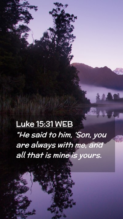 Picture 02 - Luke 15:31 WEB Mobile Phone Wallpaper - 