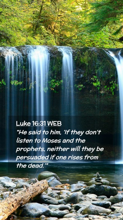 Picture 02 - Luke 16:31 WEB Mobile Phone Wallpaper - 