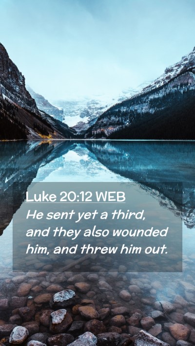 Picture 02 - Luke 20:12 WEB Mobile Phone Wallpaper - He sent yet a third, and they also wounded him, - Mobile Bible Verse Wallpaper