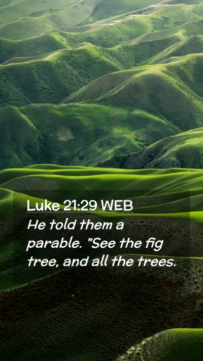 Picture 02 - Luke 21:29 WEB Mobile Phone Wallpaper - He told them a parable. 