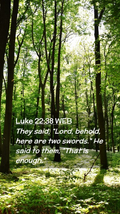 Picture 02 - Luke 22:38 WEB Mobile Phone Wallpaper - They said, 