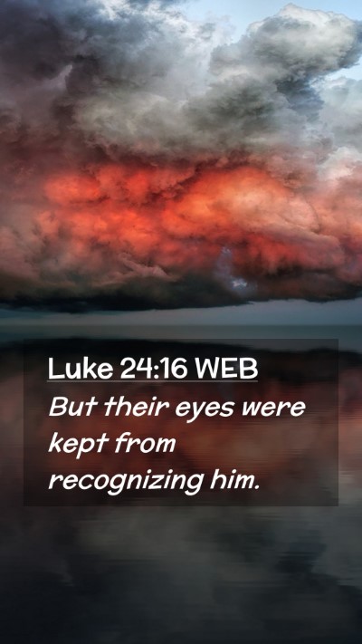 Picture 02 - Luke 24:16 WEB Mobile Phone Wallpaper - But their eyes were kept from recognizing - Mobile Bible Verse Wallpaper