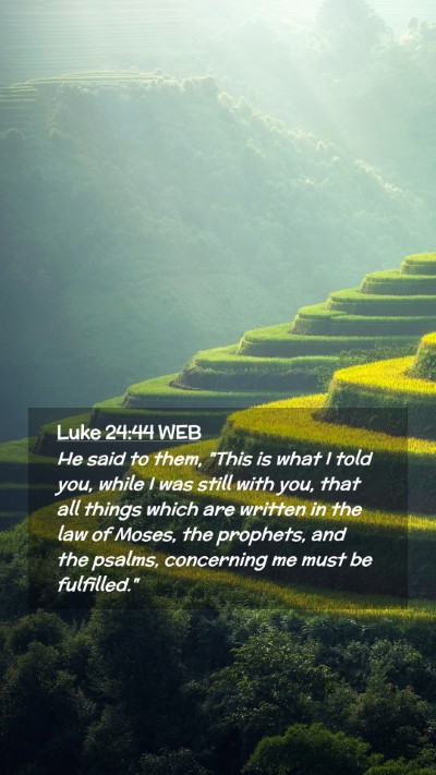 Picture 02 - Luke 24:44 WEB Mobile Phone Wallpaper - He said to them, 