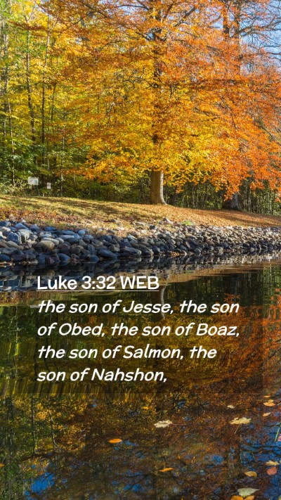 Picture 02 - Luke 3:32 WEB Mobile Phone Wallpaper - the son of Jesse, the son of Obed, the son of - Mobile Bible Verse Wallpaper
