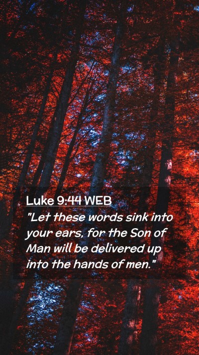 Picture 02 - Luke 9:44 WEB Mobile Phone Wallpaper - 
