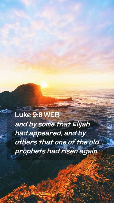 Picture 02 - Luke 9:8 WEB Mobile Phone Wallpaper - and by some that Elijah had appeared, and by - Mobile Bible Verse Wallpaper