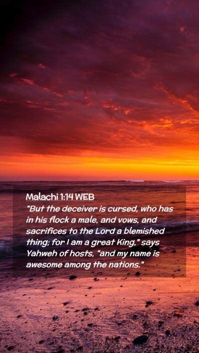 Picture 02 - Malachi 1:14 WEB Mobile Phone Wallpaper - 