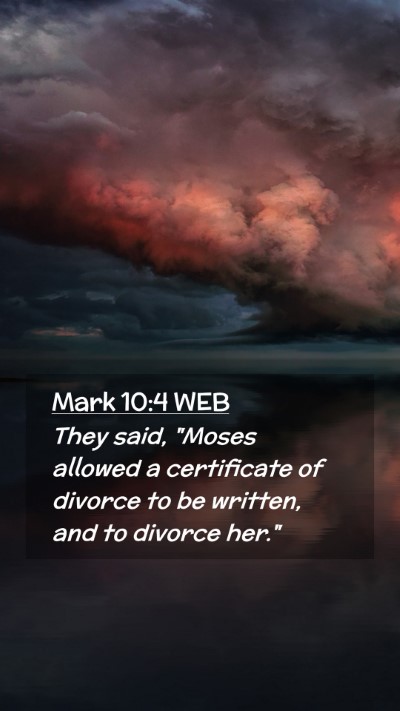 Picture 02 - Mark 10:4 WEB Mobile Phone Wallpaper - They said, 