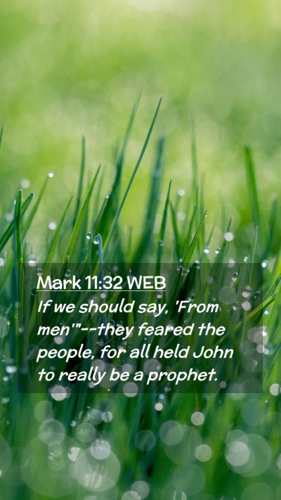 Picture 02 - Mark 11:32 WEB Mobile Phone Wallpaper - If we should say, 'From men'
