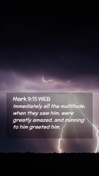 Picture 02 - Mark 9:15 WEB Mobile Phone Wallpaper - Immediately all the multitude, when they saw him, - Mobile Bible Verse Wallpaper