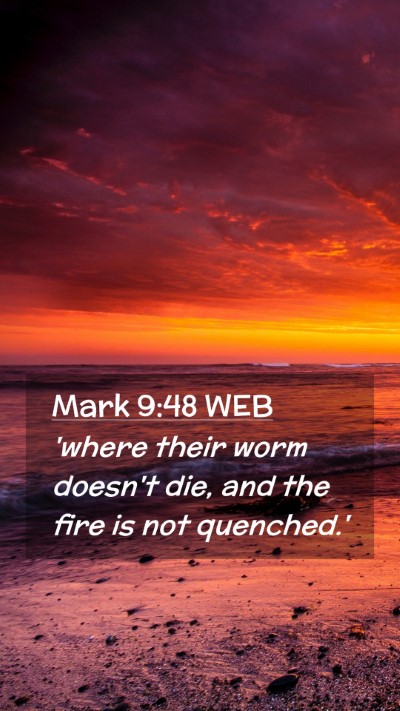 Picture 02 - Mark 9:48 WEB Mobile Phone Wallpaper - 'where their worm doesn't die, and the fire is - Mobile Bible Verse Wallpaper