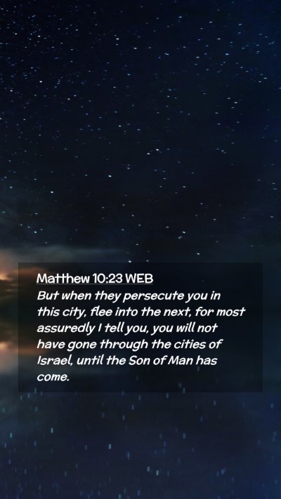 Picture 02 - Matthew 10:23 WEB Mobile Phone Wallpaper - But when they persecute you in this city, flee - Mobile Bible Verse Wallpaper