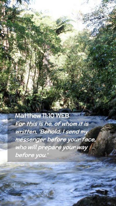Picture 02 - Matthew 11:10 WEB Mobile Phone Wallpaper - For this is he, of whom it is written, 'Behold, I - Mobile Bible Verse Wallpaper