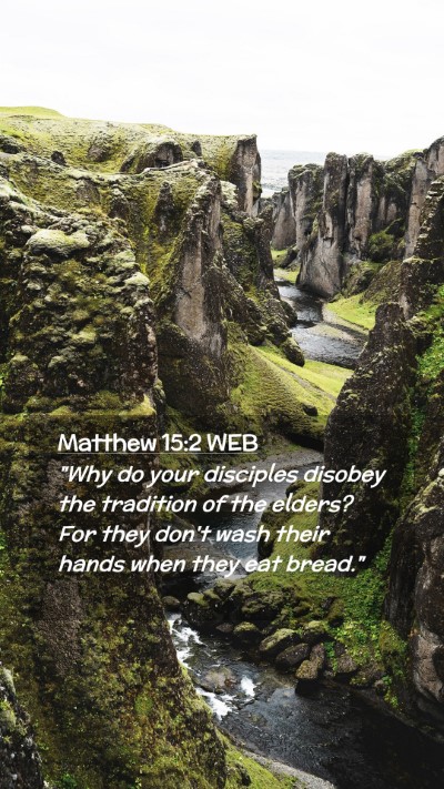 Picture 02 - Matthew 15:2 WEB Mobile Phone Wallpaper - 