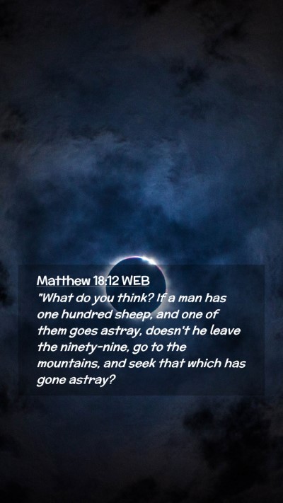 Picture 02 - Matthew 18:12 WEB Mobile Phone Wallpaper - 