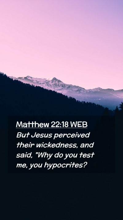 Picture 02 - Matthew 22:18 WEB Mobile Phone Wallpaper - But Jesus perceived their wickedness, and said, - Mobile Bible Verse Wallpaper