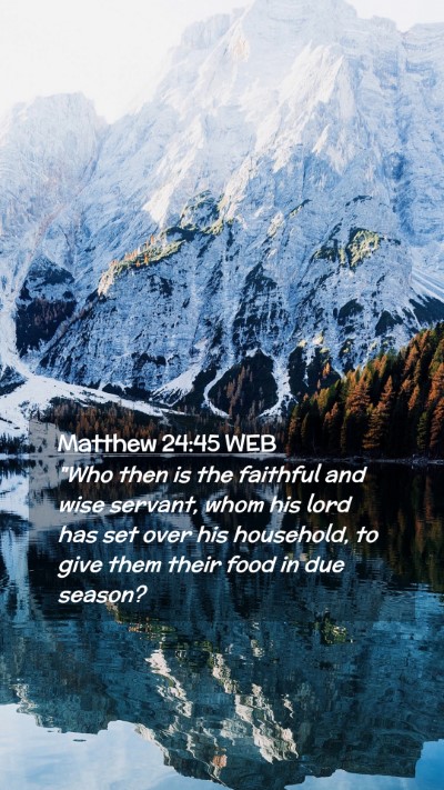 Picture 02 - Matthew 24:45 WEB Mobile Phone Wallpaper - 