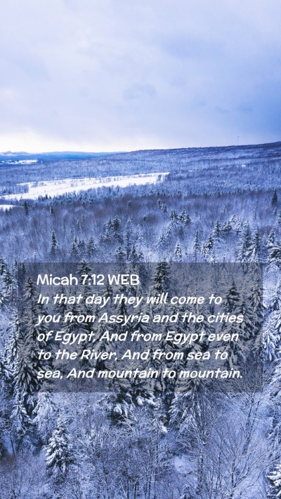 Picture 02 - Micah 7:12 WEB Mobile Phone Wallpaper - In that day they will come to you from Assyria - Mobile Bible Verse Wallpaper