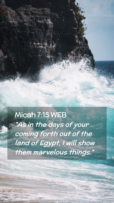 Picture 02 - Micah 7:15 WEB Mobile Phone Wallpaper - 
