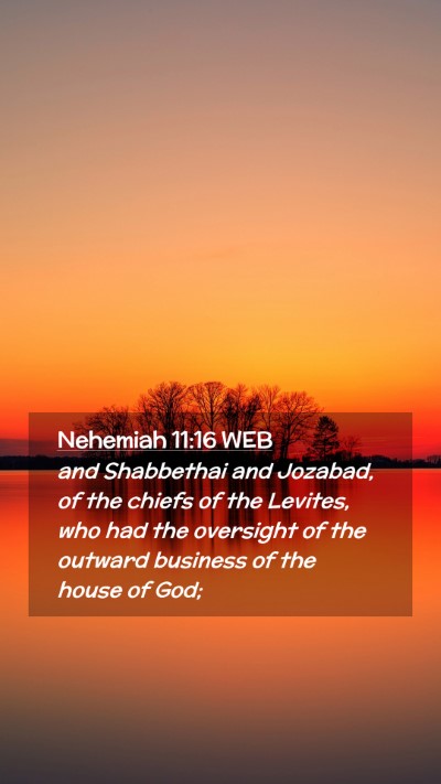 Picture 02 - Nehemiah 11:16 WEB Mobile Phone Wallpaper - and Shabbethai and Jozabad, of the chiefs of the - Mobile Bible Verse Wallpaper