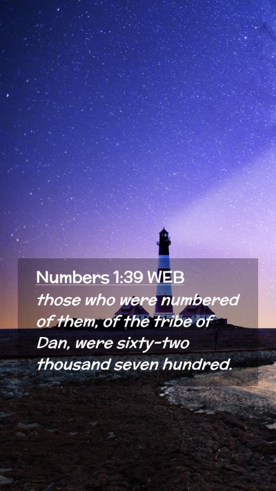 Picture 02 - Numbers 1:39 WEB Mobile Phone Wallpaper - those who were numbered of them, of the tribe of - Mobile Bible Verse Wallpaper