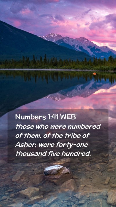 Picture 02 - Numbers 1:41 WEB Mobile Phone Wallpaper - those who were numbered of them, of the tribe of - Mobile Bible Verse Wallpaper