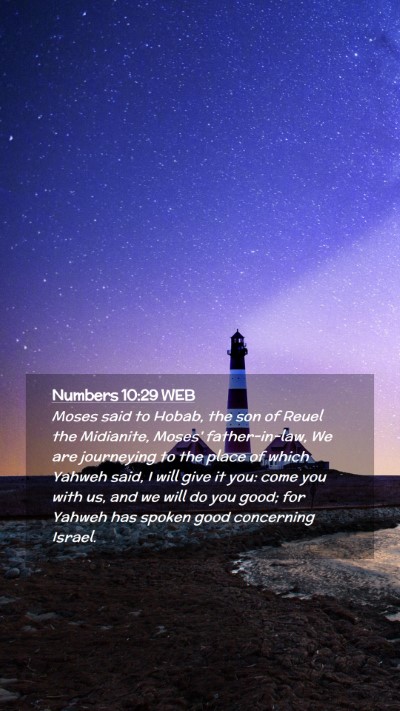 Picture 02 - Numbers 10:29 WEB Mobile Phone Wallpaper - Moses said to Hobab, the son of Reuel the - Mobile Bible Verse Wallpaper