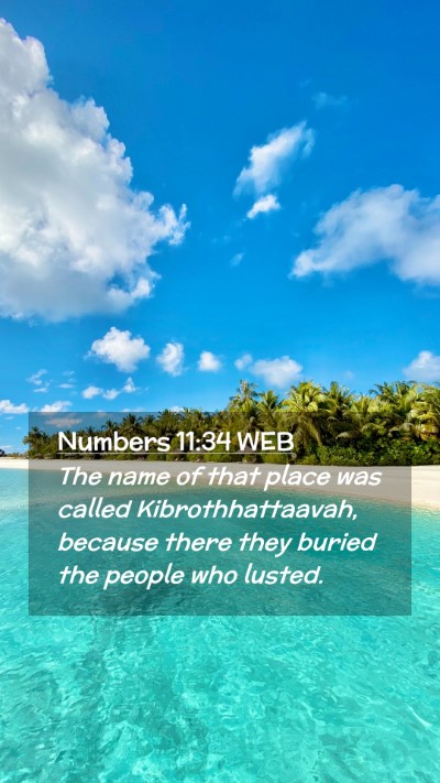 Picture 02 - Numbers 11:34 WEB Mobile Phone Wallpaper - The name of that place was called - Mobile Bible Verse Wallpaper