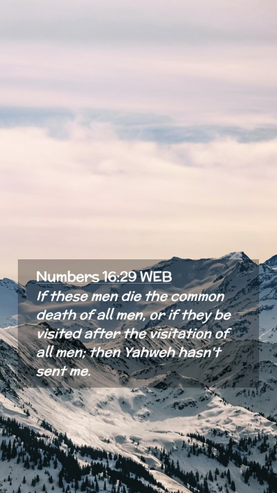Picture 02 - Numbers 16:29 WEB Mobile Phone Wallpaper - If these men die the common death of all men, or - Mobile Bible Verse Wallpaper