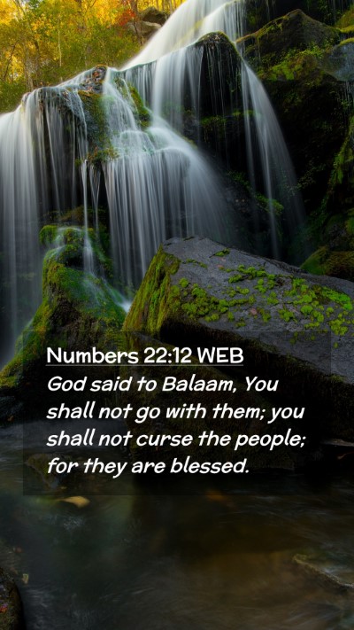 Picture 02 - Numbers 22:12 WEB Mobile Phone Wallpaper - God said to Balaam, You shall not go with them; - Mobile Bible Verse Wallpaper