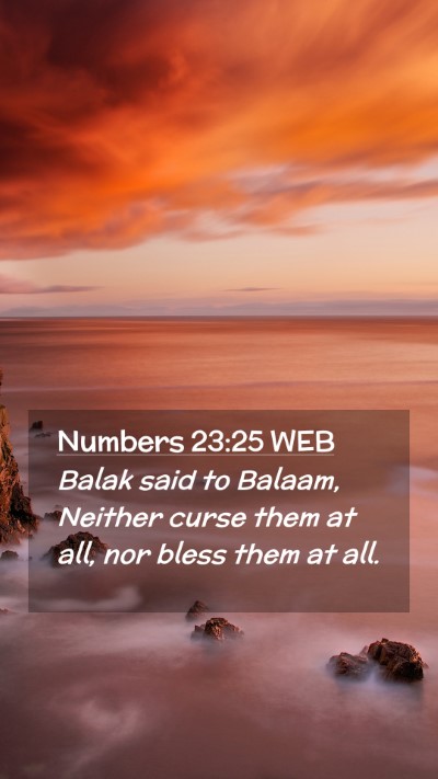 Picture 02 - Numbers 23:25 WEB Mobile Phone Wallpaper - Balak said to Balaam, Neither curse them at all, - Mobile Bible Verse Wallpaper