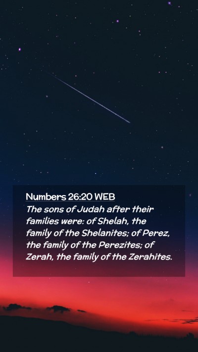 Picture 02 - Numbers 26:20 WEB Mobile Phone Wallpaper - The sons of Judah after their families were: of - Mobile Bible Verse Wallpaper