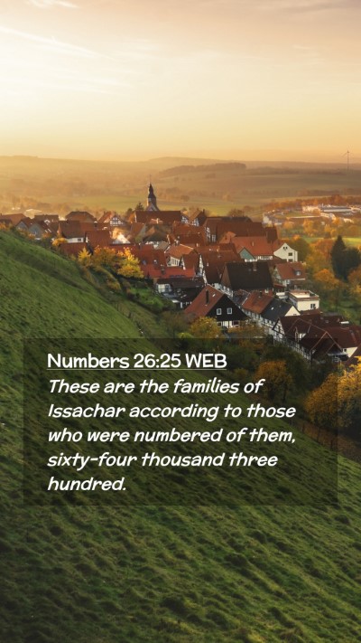 Picture 02 - Numbers 26:25 WEB Mobile Phone Wallpaper - These are the families of Issachar according to - Mobile Bible Verse Wallpaper