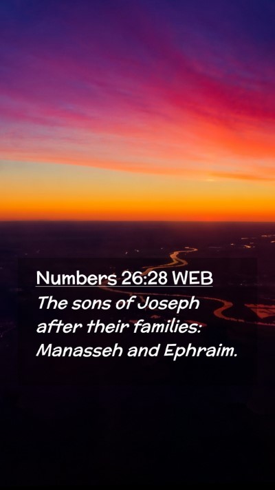 Picture 02 - Numbers 26:28 WEB Mobile Phone Wallpaper - The sons of Joseph after their families: Manasseh - Mobile Bible Verse Wallpaper