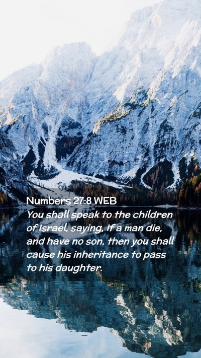 Picture 02 - Numbers 27:8 WEB Mobile Phone Wallpaper - You shall speak to the children of Israel, - Mobile Bible Verse Wallpaper