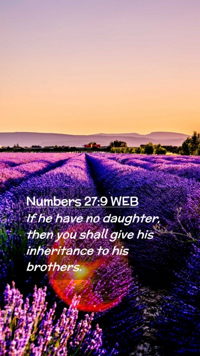 Picture 02 - Numbers 27:9 WEB Mobile Phone Wallpaper - If he have no daughter, then you shall give his - Mobile Bible Verse Wallpaper