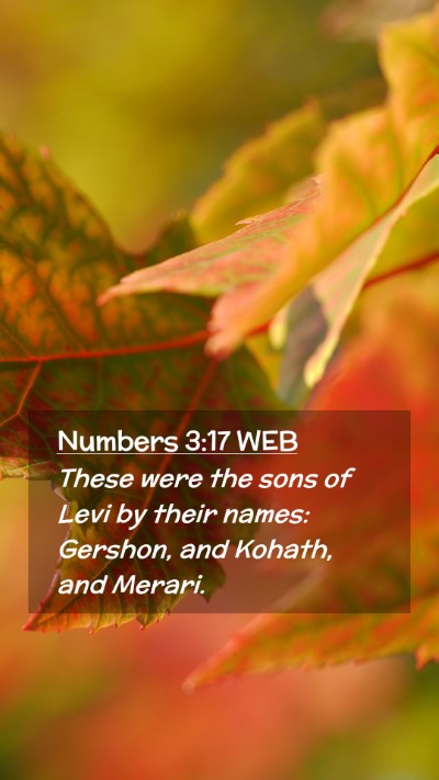 Picture 02 - Numbers 3:17 WEB Mobile Phone Wallpaper - These were the sons of Levi by their names: - Mobile Bible Verse Wallpaper