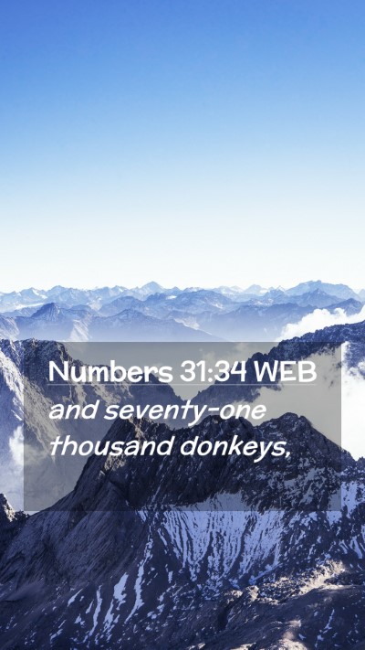 Picture 02 - Numbers 31:34 WEB Mobile Phone Wallpaper - and seventy-one thousand - Mobile Bible Verse Wallpaper