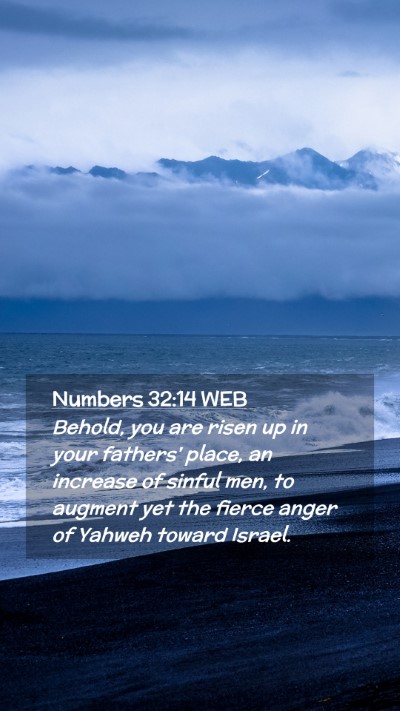 Picture 02 - Numbers 32:14 WEB Mobile Phone Wallpaper - Behold, you are risen up in your fathers' place, - Mobile Bible Verse Wallpaper
