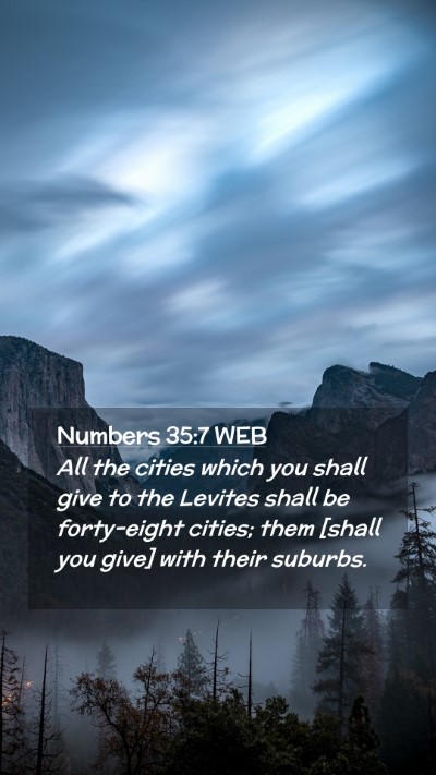 Picture 02 - Numbers 35:7 WEB Mobile Phone Wallpaper - All the cities which you shall give to the - Mobile Bible Verse Wallpaper