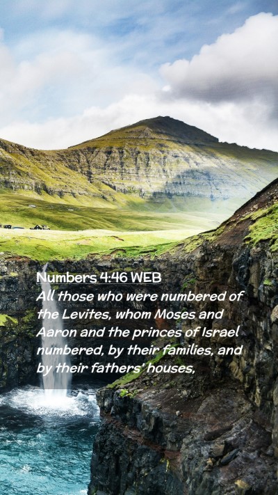 Picture 02 - Numbers 4:46 WEB Mobile Phone Wallpaper - All those who were numbered of the Levites, whom - Mobile Bible Verse Wallpaper