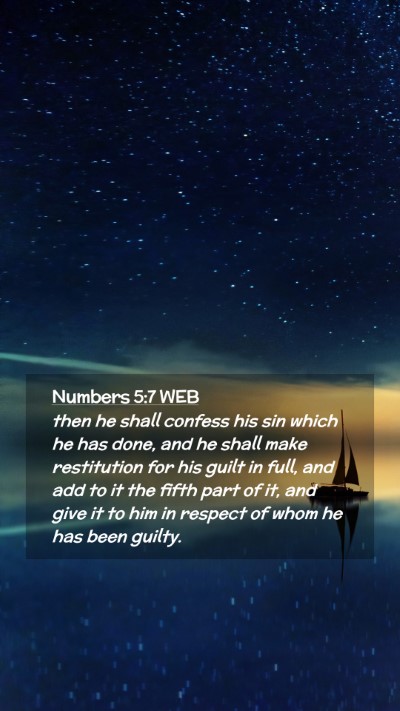 Picture 02 - Numbers 5:7 WEB Mobile Phone Wallpaper - then he shall confess his sin which he has done, - Mobile Bible Verse Wallpaper