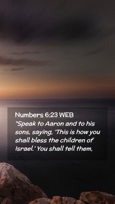 Picture 02 - Numbers 6:23 WEB Mobile Phone Wallpaper - 