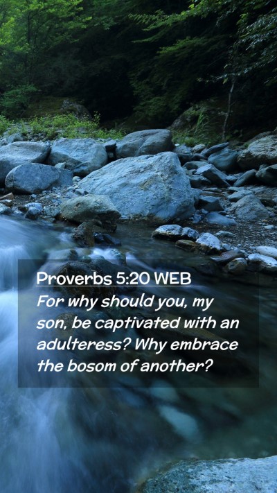 Picture 02 - Proverbs 5:20 WEB Mobile Phone Wallpaper - For why should you, my son, be captivated with an - Mobile Bible Verse Wallpaper